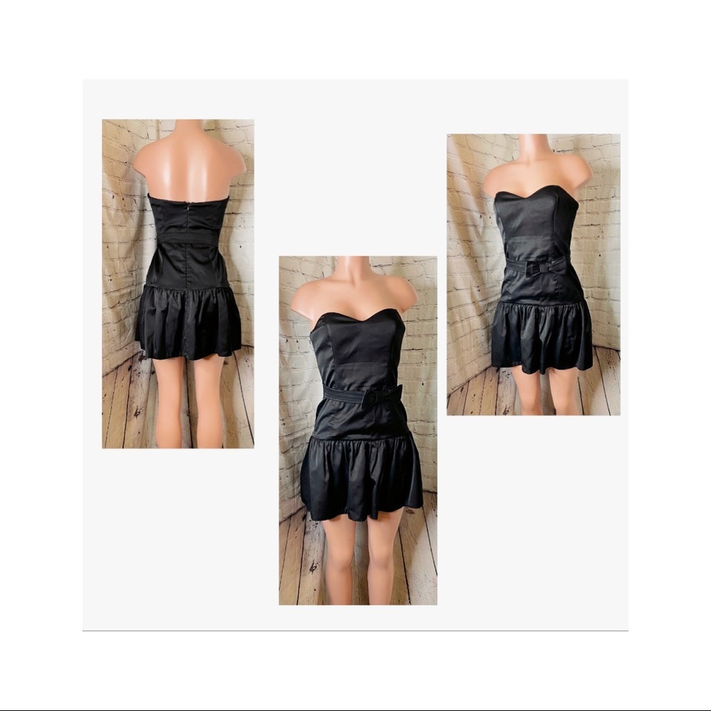 French Connection Black Mini Tuxedo Dress Sz 6